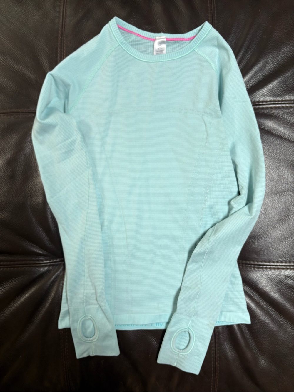 Ivivva Girls' Light Aqua Long Sleeve Tee